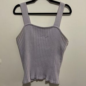 Madewell XL lavender knit tank